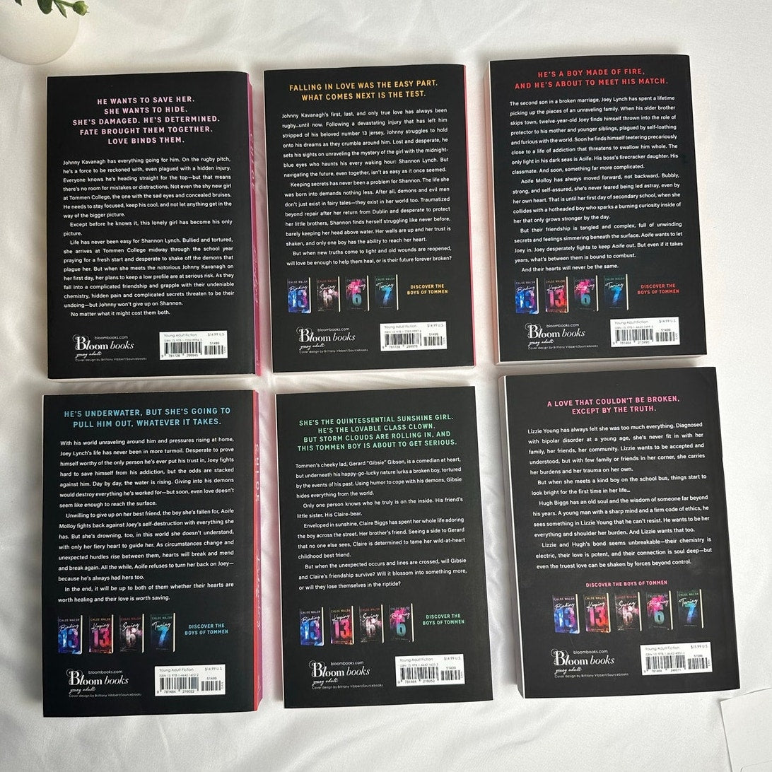 Boys of Tommen by Chloe Walsh | OOP Ombre Spine Paperback 6-Book Set