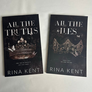 All the Lies & All the Truths by Rina Kent | OOP Indie Paperback Duet Set