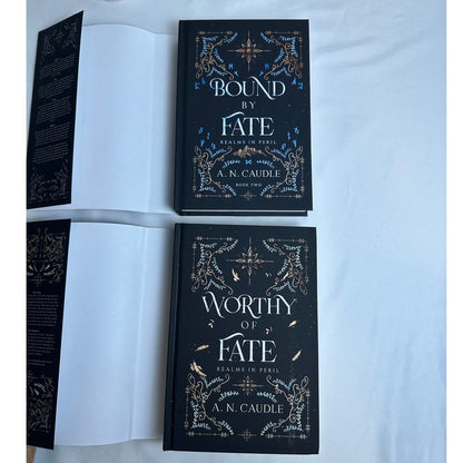 Worthy of Fate & Bound by Fate by A.N. Caudle | Signed OOP Indie Hardcover Set