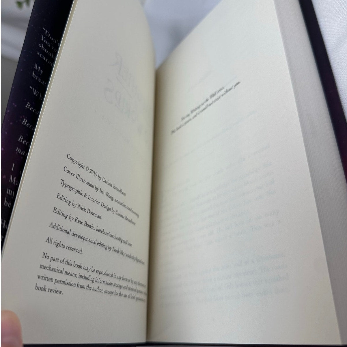 Daughter of No Worlds by Carissa Broadbent | OOP Original Indie Hardcover
