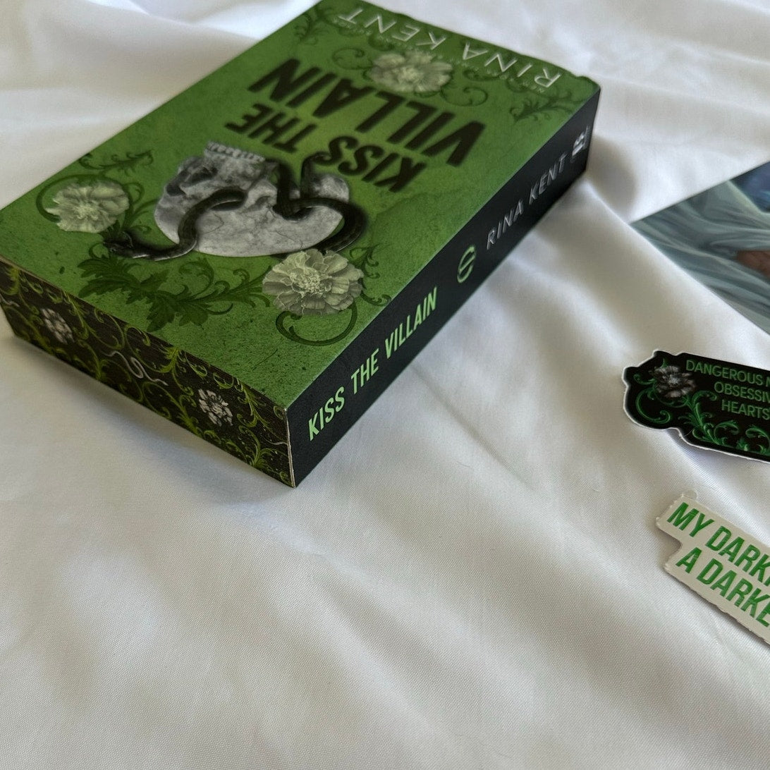 Kiss the Villain by Rina Kent | Signed Walmart Exclusive Paperback with Art