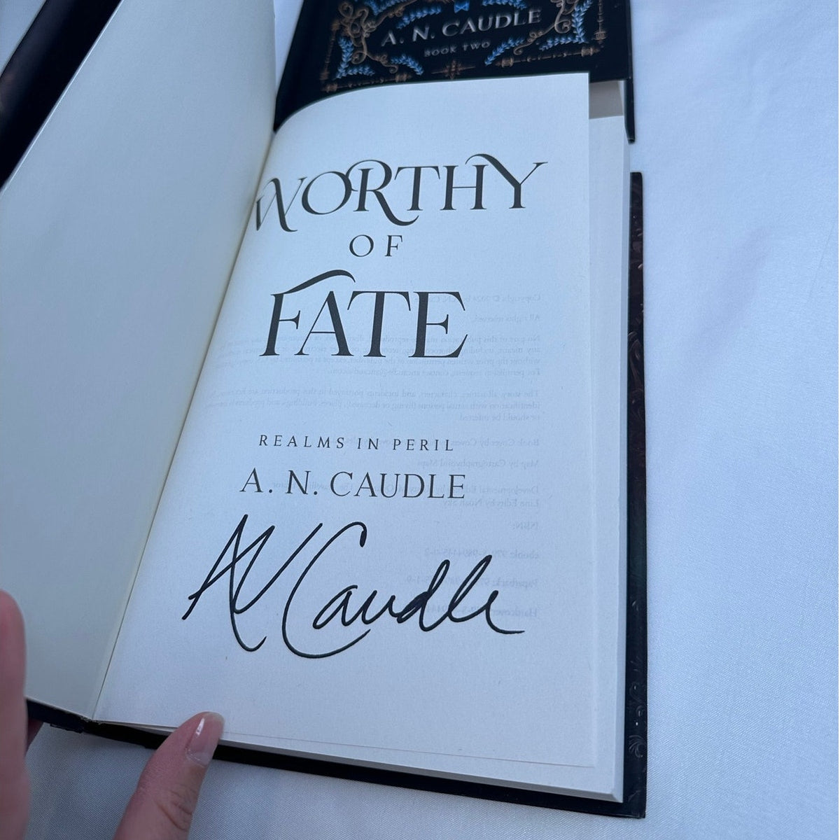Worthy of Fate & Bound by Fate by A.N. Caudle | Signed OOP Indie Hardcover Set