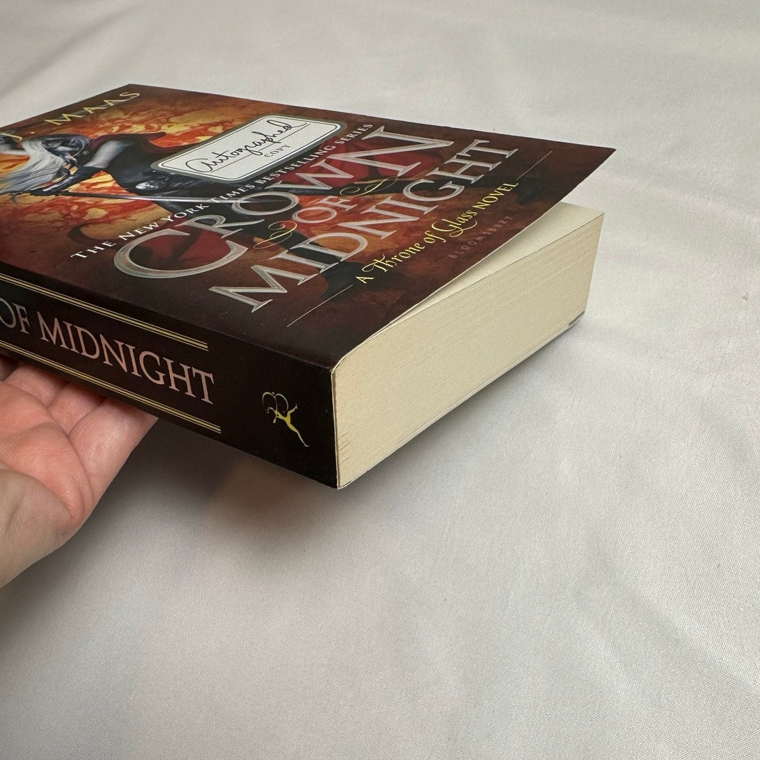 Crown of Midnight by Sarah J. Maas | Hand Signed OOP Original Cover Paperback