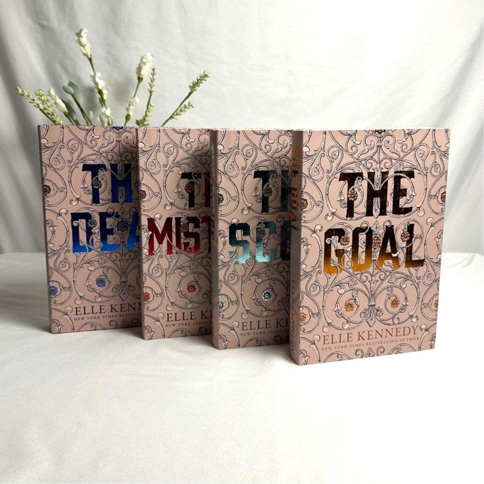 Off Campus Elle Kennedy Books 1-4 Bookish Box Signed SE Hardcover Set