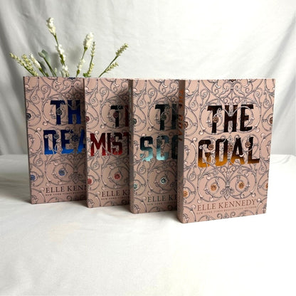 Off Campus Elle Kennedy Books 1-4 Bookish Box Signed SE Hardcover Set