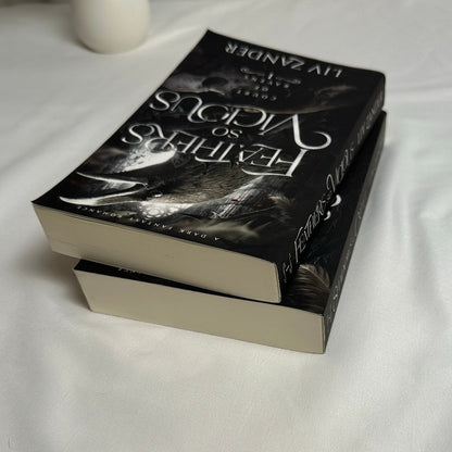 Feathers So Vicious & Shadows So Cruel by Liv Zander | OOP Indie Paperback Duet Set