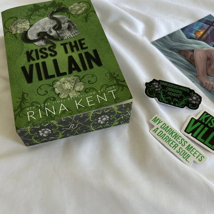 Kiss the Villain by Rina Kent | Signed Walmart Exclusive Paperback with Art