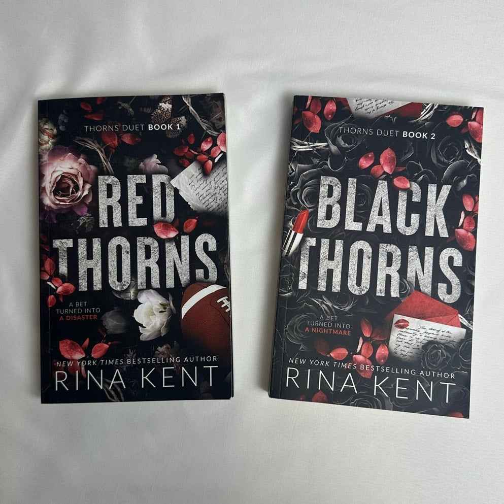 Red Thorns & Black Thorns by Rina Kent | OOP Indie Paperback Duet Set