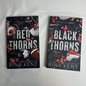 Red Thorns & Black Thorns by Rina Kent | OOP Indie Paperback Duet Set