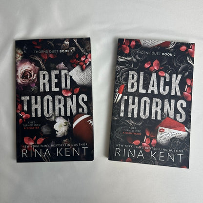 Red Thorns & Black Thorns by Rina Kent | OOP Indie Paperback Duet Set