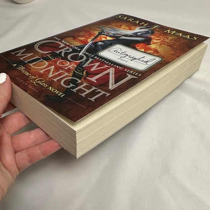 Crown of Midnight by Sarah J. Maas | Hand Signed OOP Original Cover Paperback