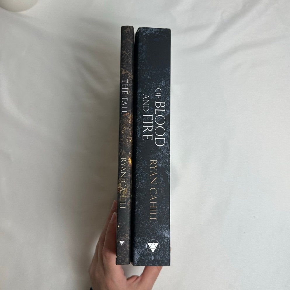 Of Blood and Fire & The Fall by Ryan Cahill | OOP Indie Hardcover 2-Book Set