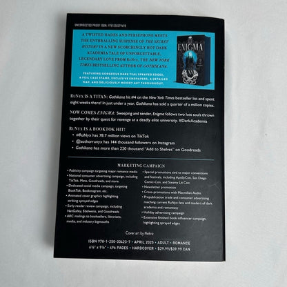 Enigma by RuNyx | ARC Advanced Reader Copy Paperback