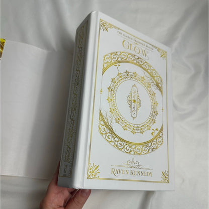 Glow by Raven Kennedy | Deluxe Digitally Signed Sprayed Edges Hardcover