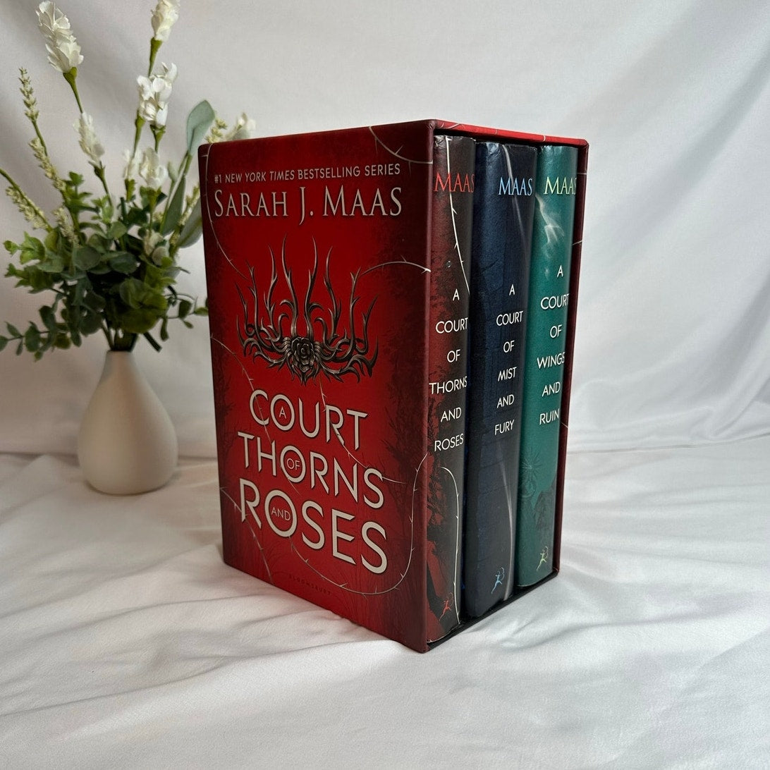 A Court of Thorns and Roses by Sarah J. Maas | OOP Original Hardcover Box Set Books 1–3