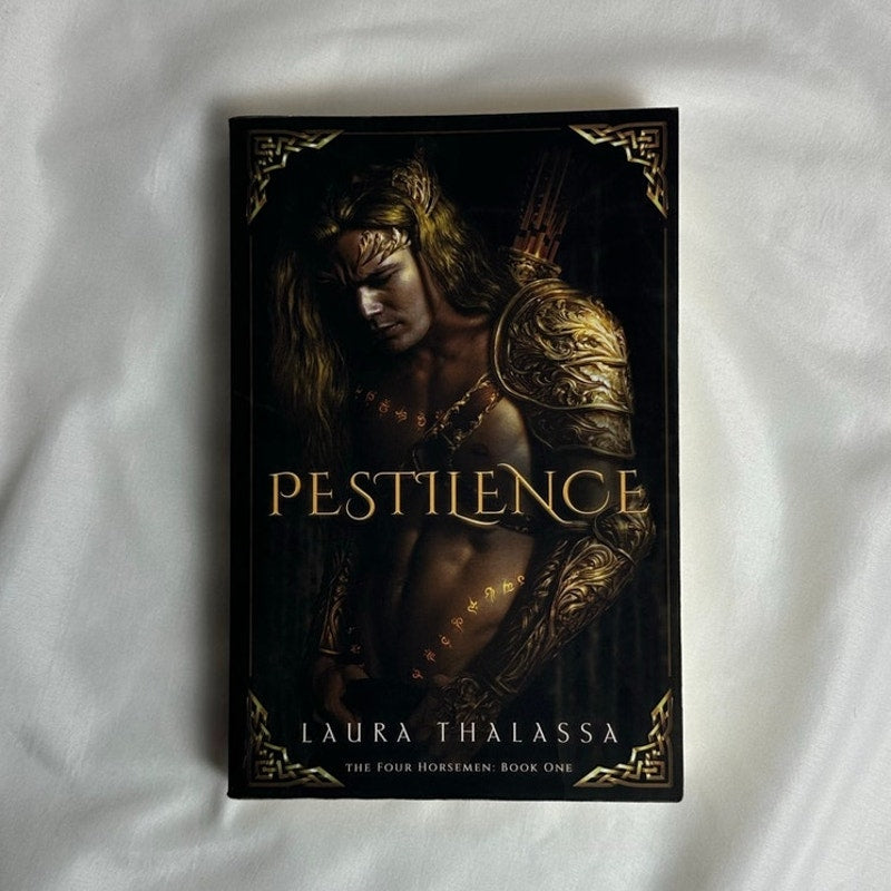 Pestilence by Laura Thalassa | OOP Indie Model Cover Paperback