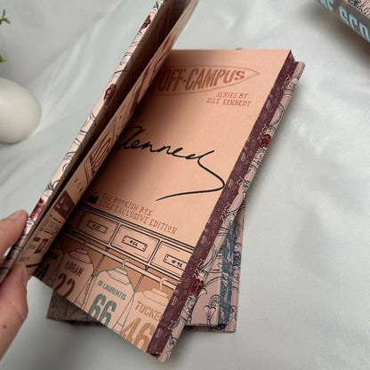 Off Campus Elle Kennedy Books 1-4 Bookish Box Signed SE Hardcover Set