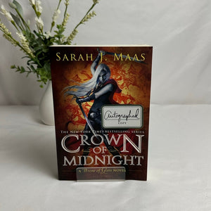 Crown of Midnight by Sarah J. Maas | Hand Signed OOP Original Cover Paperback