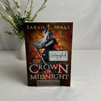 Crown of Midnight by Sarah J. Maas | Hand Signed OOP Original Cover Paperback