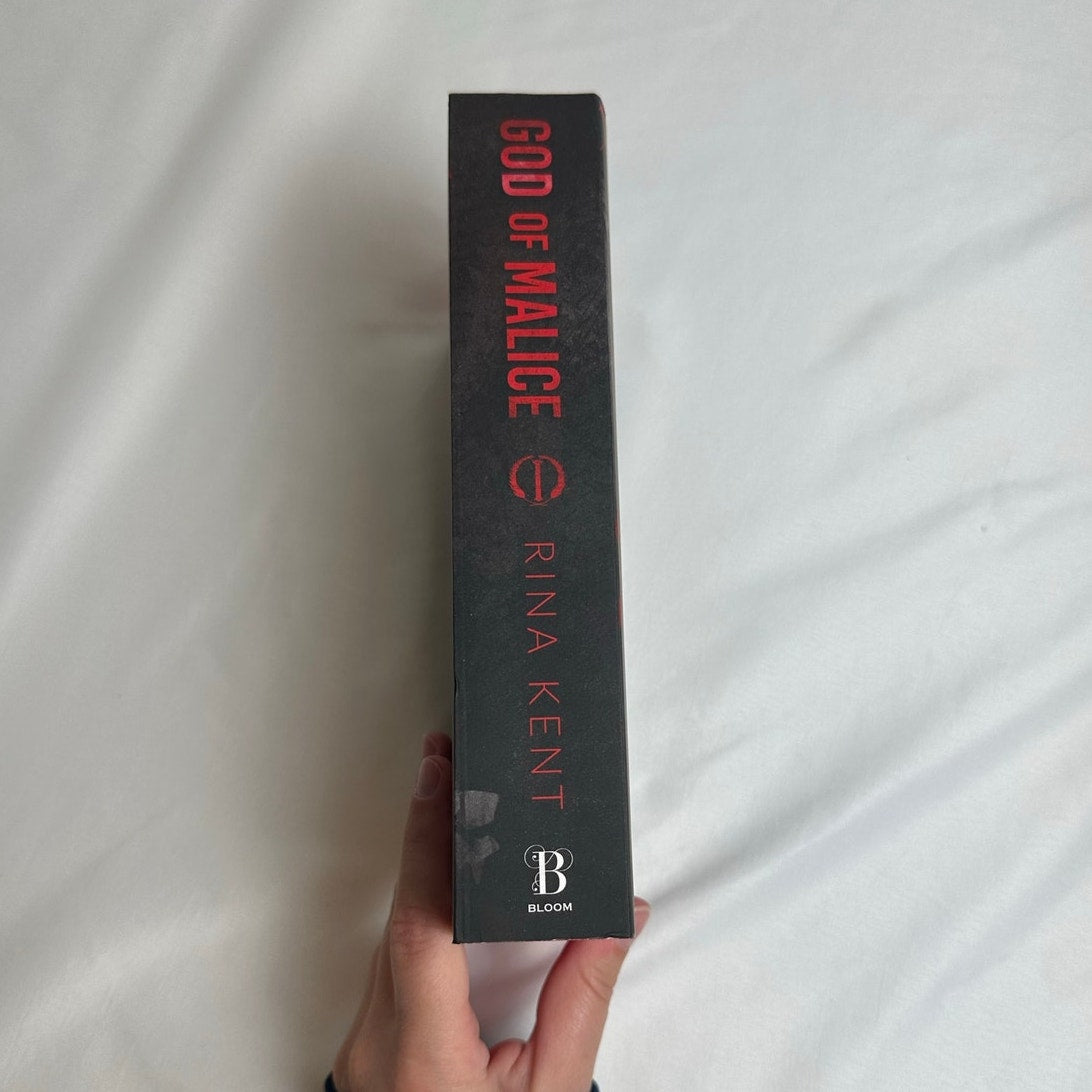 God of Malice by Rina Kent | Digitally Signed Deluxe Sprayed Edges Paperback