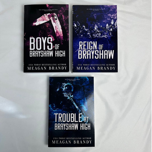 Boys of Brayshaw High Meagan Brandy OOP Paperback Brayshaw 3 Book Series Set