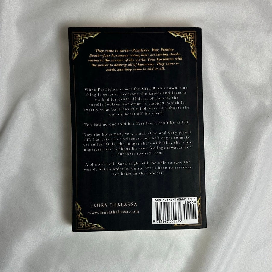 Pestilence by Laura Thalassa | OOP Indie Model Cover Paperback