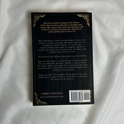 Pestilence by Laura Thalassa | OOP Indie Model Cover Paperback
