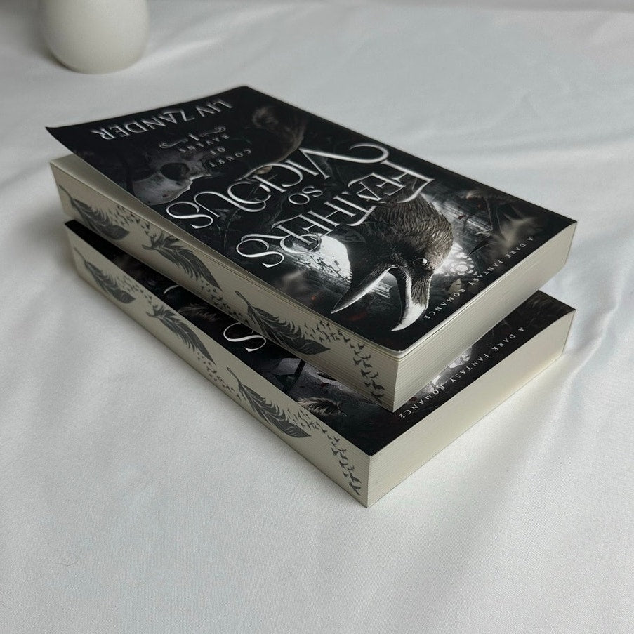 Feathers So Vicious & Shadows So Cruel by Liv Zander | OOP Indie Paperback Duet Set