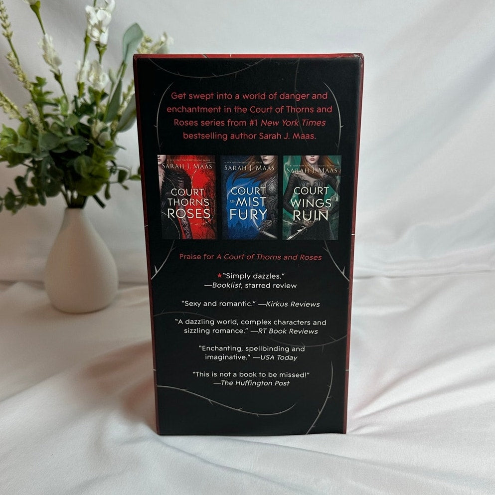A Court of Thorns and Roses by Sarah J. Maas | OOP Original Hardcover Box Set Books 1–3
