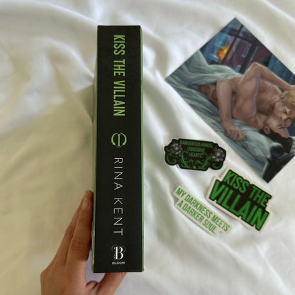 Kiss the Villain by Rina Kent | Signed Walmart Exclusive Paperback with Art