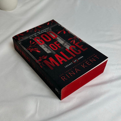 God of Malice by Rina Kent | Digitally Signed Deluxe Sprayed Edges Paperback