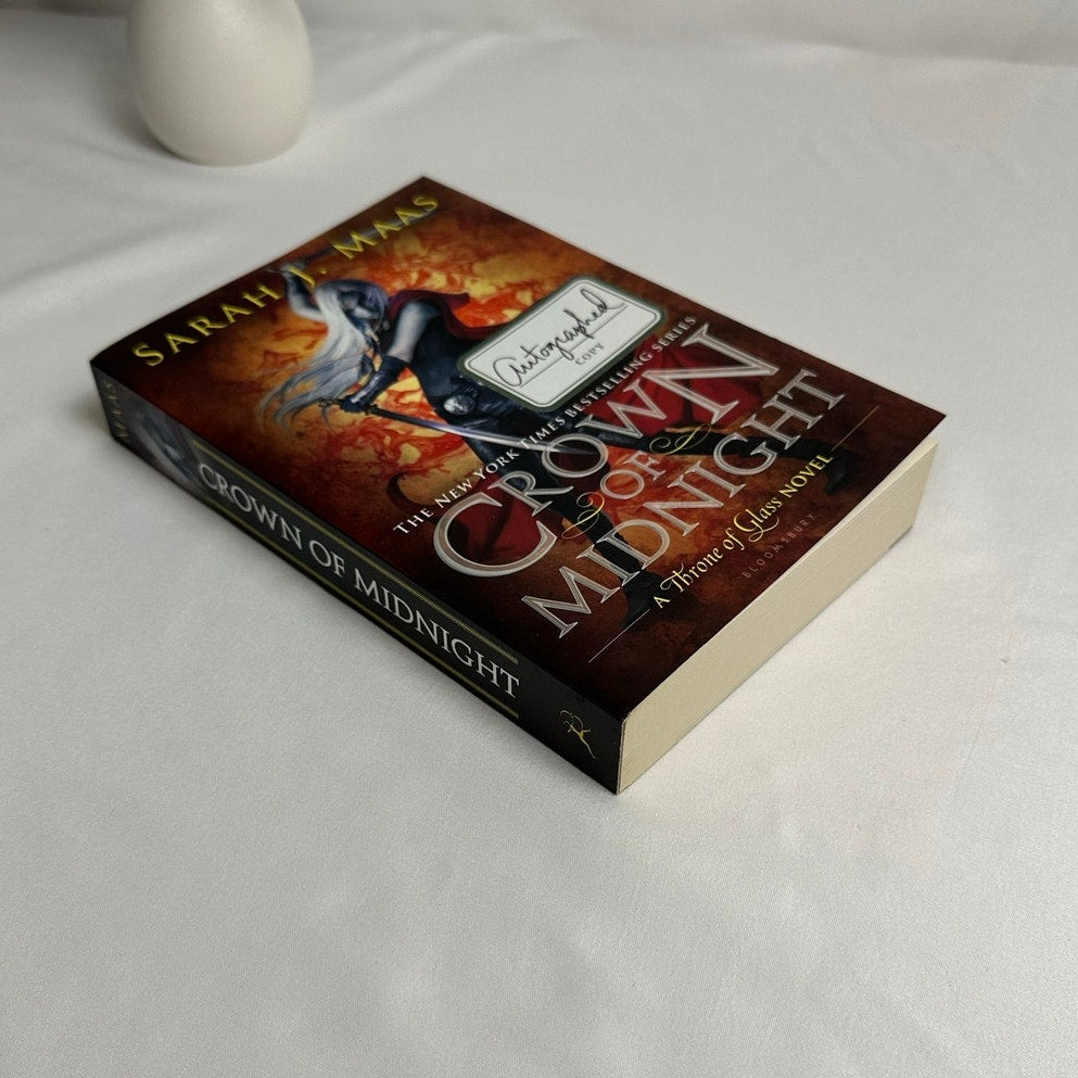 Crown of Midnight by Sarah J. Maas | Hand Signed OOP Original Cover Paperback