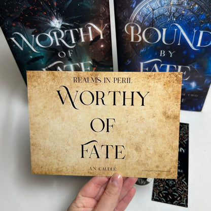 Worthy of Fate & Bound by Fate by A.N. Caudle | Signed OOP Indie Hardcover Set