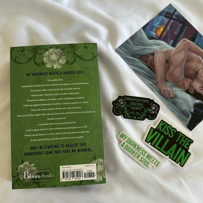 Kiss the Villain by Rina Kent | Signed Walmart Exclusive Paperback with Art