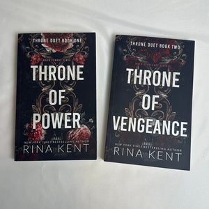 Throne of Power & Throne of Vengeance by Rina Kent | OOP Indie Paperback Duet Set