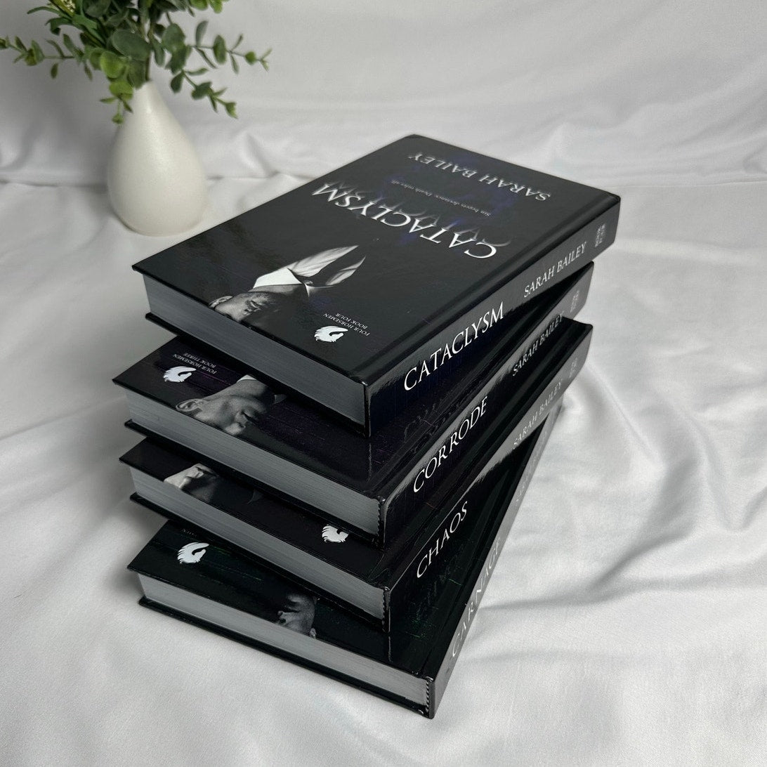 Four Horsemen Complete Series by Sarah Bailey | Carnage, Chaos, Corrode & Cataclysm Hardcover Set