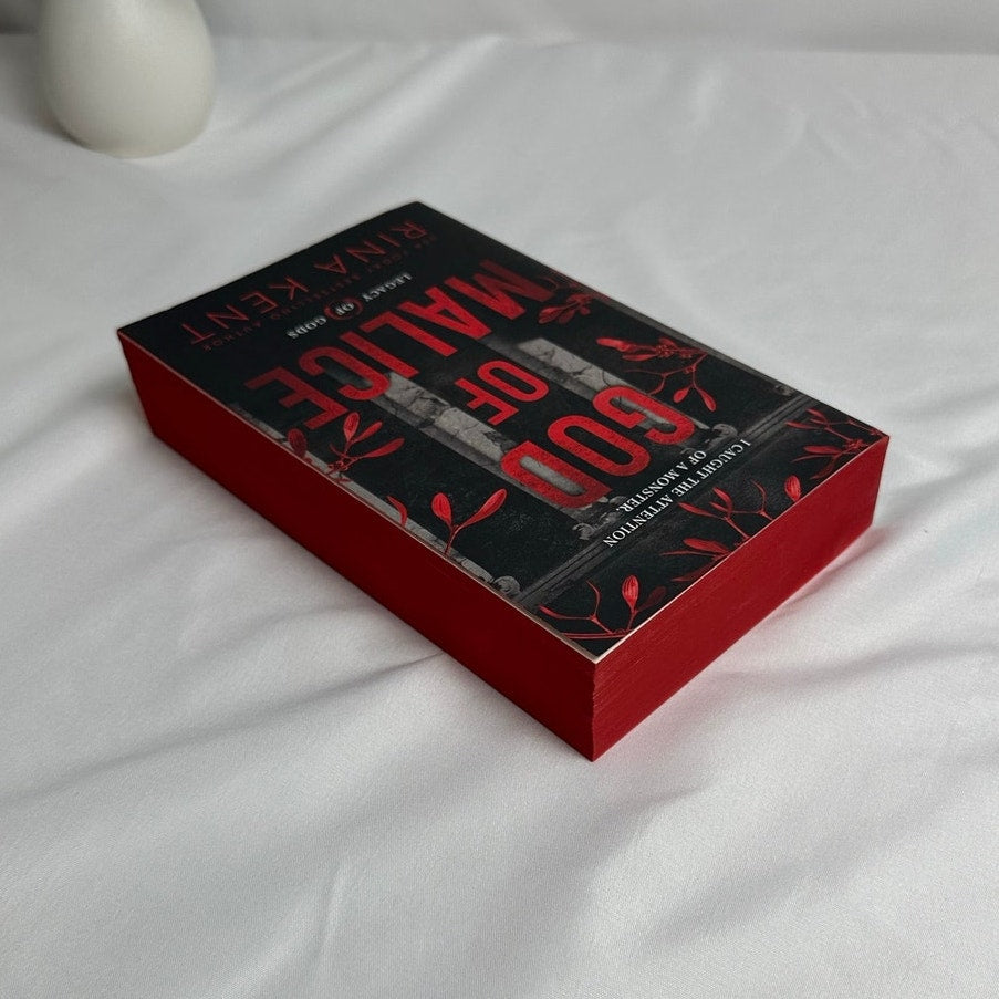 God of Malice by Rina Kent | Digitally Signed Deluxe Sprayed Edges Paperback