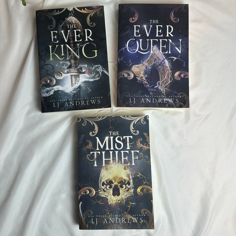 The Ever King, Ever Queen & Mist Thief by L.J. Andrews | OOP Indie Paperback Set