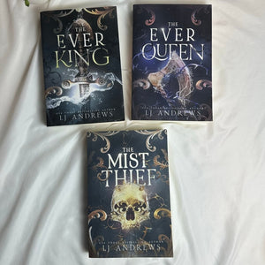 The Ever King, Ever Queen & Mist Thief by L.J. Andrews | OOP Indie Paperback Set
