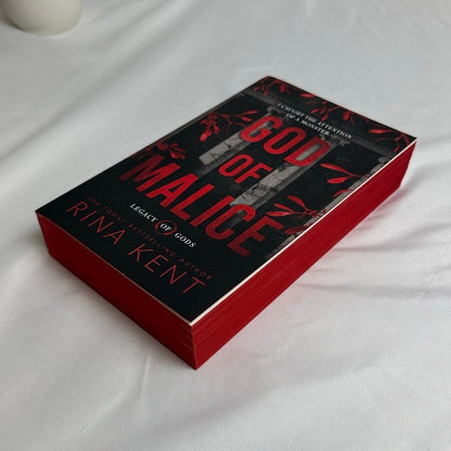 God of Malice by Rina Kent | Digitally Signed Deluxe Sprayed Edges Paperback