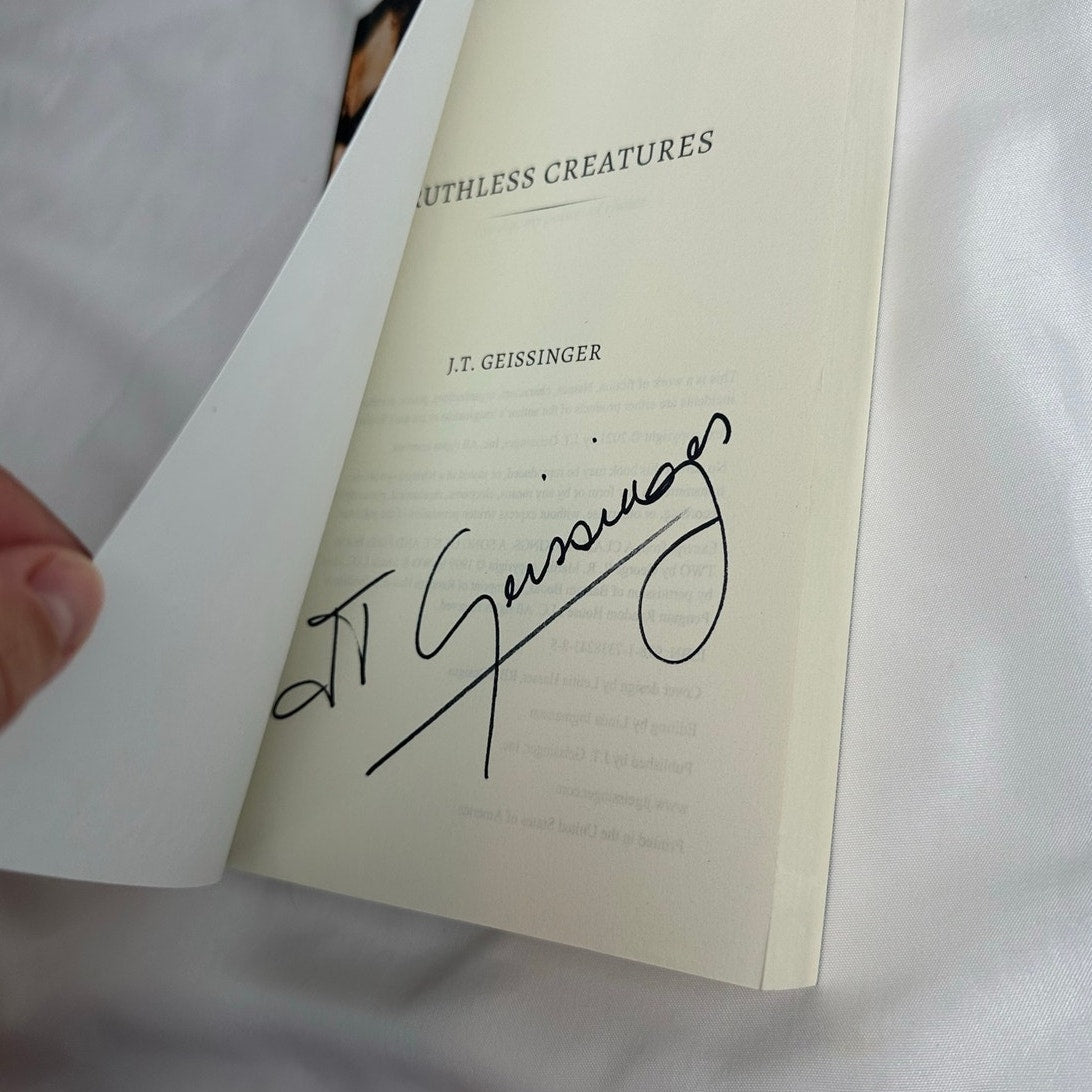 Ruthless Creatures by J.T. Geissinger | Signed OOP Indie Model Cover Paperback