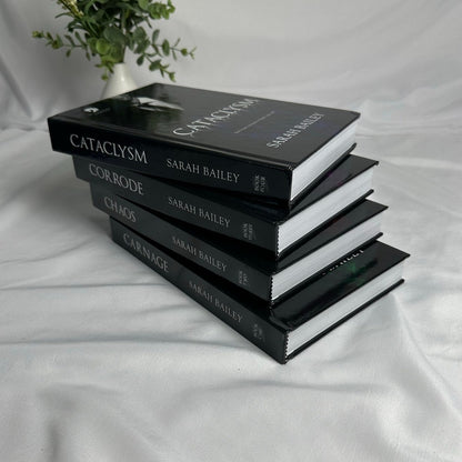 Four Horsemen Complete Series by Sarah Bailey | Carnage, Chaos, Corrode & Cataclysm Hardcover Set