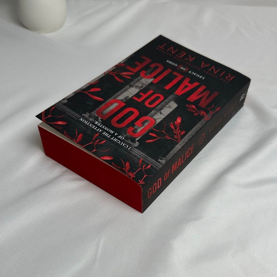 God of Malice by Rina Kent | Digitally Signed Deluxe Sprayed Edges Paperback