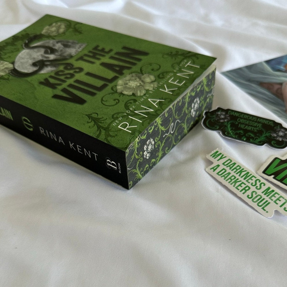 Kiss the Villain by Rina Kent | Signed Walmart Exclusive Paperback with Art
