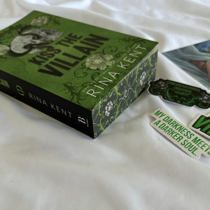 Kiss the Villain by Rina Kent | Signed Walmart Exclusive Paperback with Art