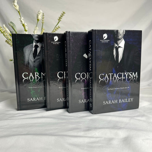 Four Horsemen Complete Series by Sarah Bailey | Carnage, Chaos, Corrode & Cataclysm Hardcover Set
