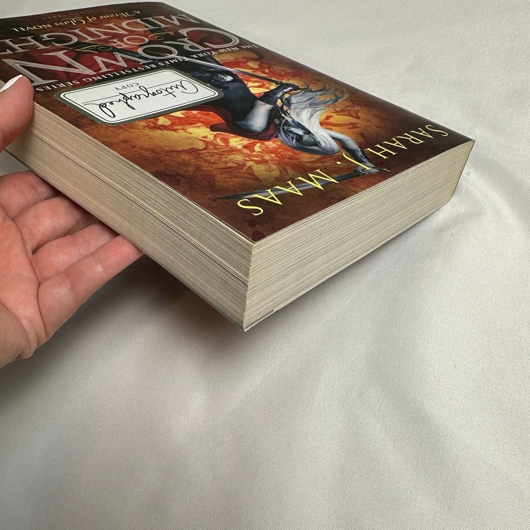 Crown of Midnight by Sarah J. Maas | Hand Signed OOP Original Cover Paperback