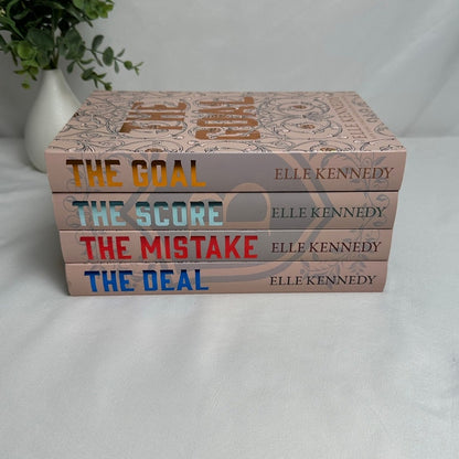Off Campus Elle Kennedy Books 1-4 Bookish Box Signed SE Hardcover Set