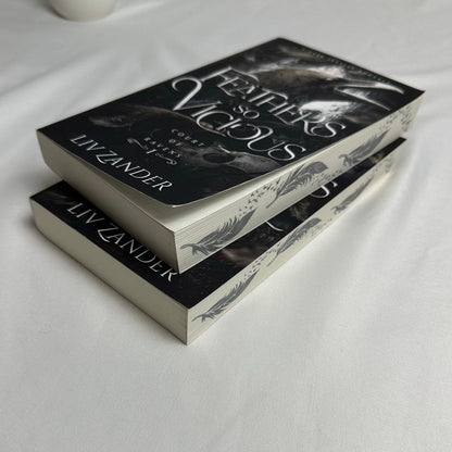 Feathers So Vicious & Shadows So Cruel by Liv Zander | OOP Indie Paperback Duet Set