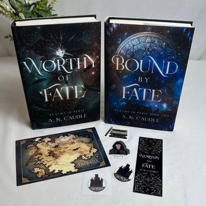 Worthy of Fate & Bound by Fate by A.N. Caudle | Signed OOP Indie Hardcover Set